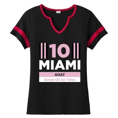 Miami 10 GOAT Ladies Halftime Notch Neck Tee