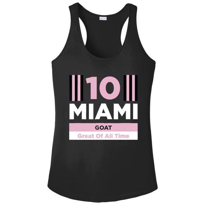 Miami 10 GOAT Ladies PosiCharge Competitor Racerback Tank