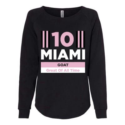 Miami 10 GOAT Womens California Wash Sweatshirt