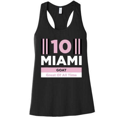 Miami 10 GOAT Women's Racerback Tank