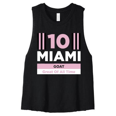 Miami 10 GOAT Women's Racerback Cropped Tank