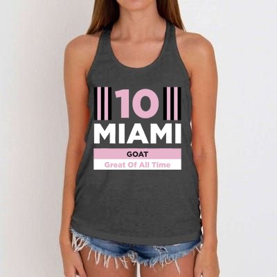 Miami 10 GOAT Women's Knotted Racerback Tank