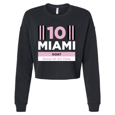 Miami 10 GOAT Cropped Pullover Crew