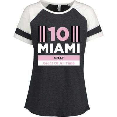 Miami 10 GOAT Enza Ladies Jersey Colorblock Tee