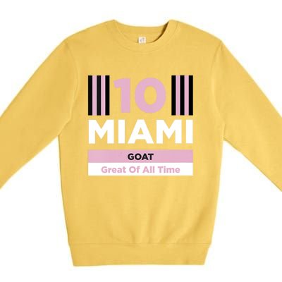 Miami 10 GOAT Premium Crewneck Sweatshirt