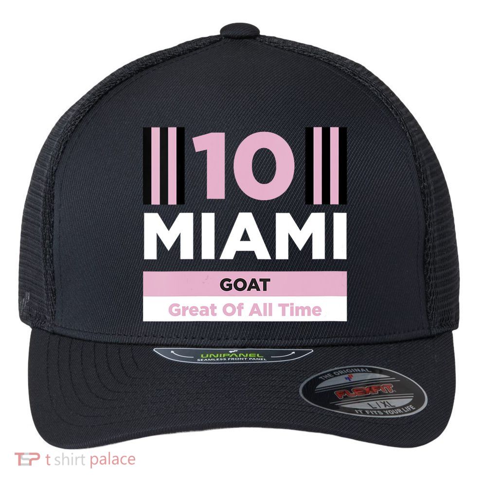 Miami 10 GOAT Flexfit Unipanel Trucker Cap
