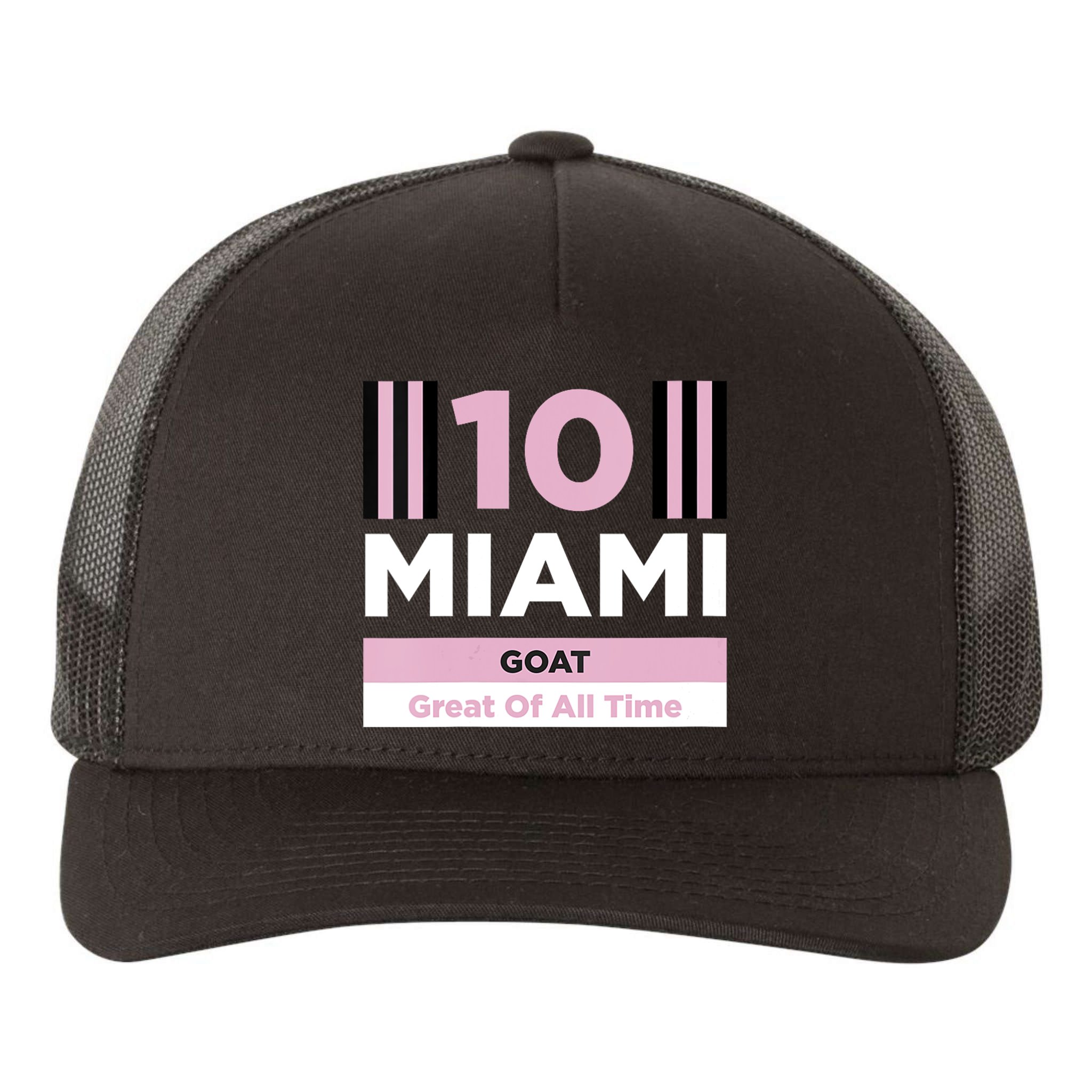 Miami 10 GOAT Yupoong Adult 5-Panel Trucker Hat