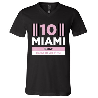 Miami 10 GOAT V-Neck T-Shirt