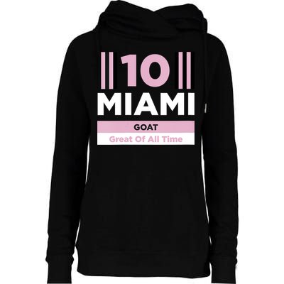 Miami 10 GOAT Womens Funnel Neck Pullover Hood