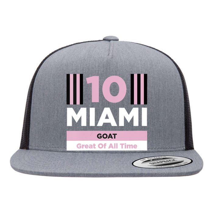 Miami 10 GOAT Flat Bill Trucker Hat