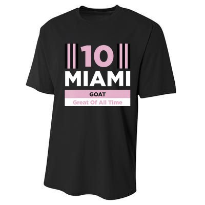 Miami 10 GOAT Performance Sprint T-Shirt