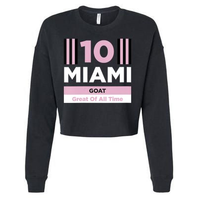 Miami 10 GOAT Cropped Pullover Crew