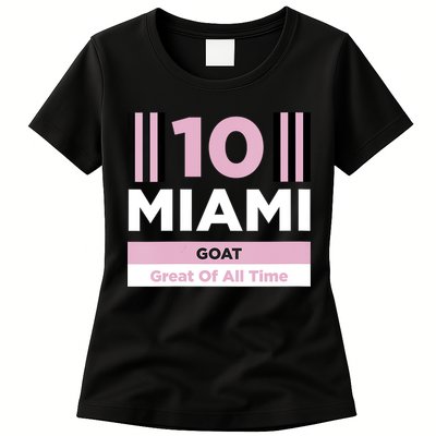 Miami 10 GOAT Womens T-Shirt