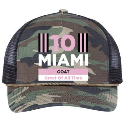 Miami 10 GOAT Retro Rope Trucker Hat Cap