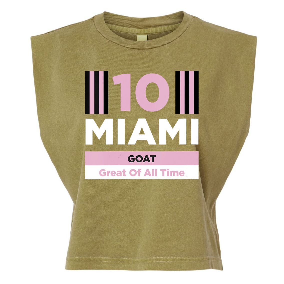 Miami 10 GOAT Garment-Dyed Women's Muscle Tee
