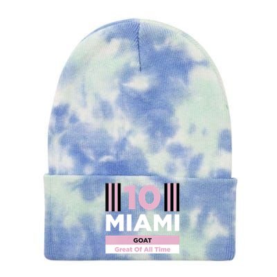 Miami 10 GOAT Tie Dye 12in Knit Beanie