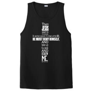 Matthew 16:24 Jesus Said Follow Me Cross PosiCharge Competitor Tank