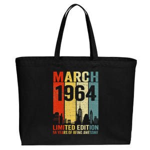 March 1964 Limited Edition 59 Years Of Being Awesome Cotton Canvas Jumbo Tote