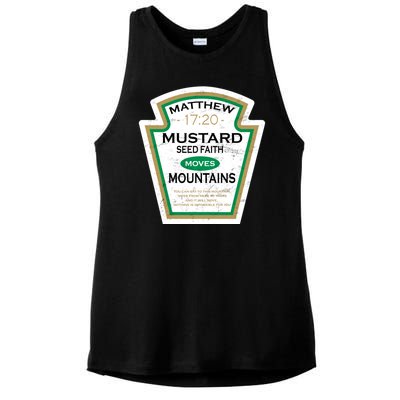 Matthew 17:20 Mustard Label Ladies PosiCharge Tri-Blend Wicking Tank