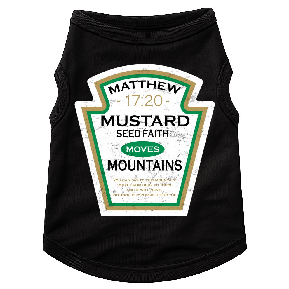 Matthew 17:20 Mustard Label Doggie Tank