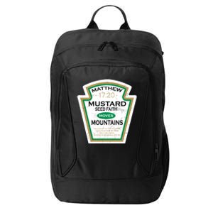 Matthew 17:20 Mustard Label City Backpack