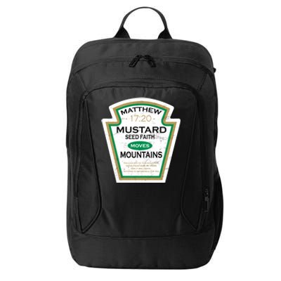 Matthew 17:20 Mustard Label City Backpack