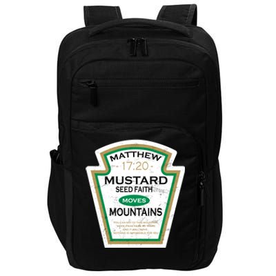 Matthew 17:20 Mustard Label Impact Tech Backpack