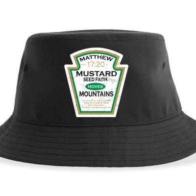 Matthew 17:20 Mustard Label Sustainable Bucket Hat