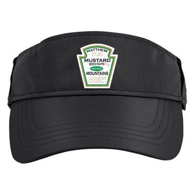 Matthew 17:20 Mustard Label Adult Drive Performance Visor
