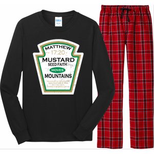 Matthew 17:20 Mustard Label Long Sleeve Pajama Set