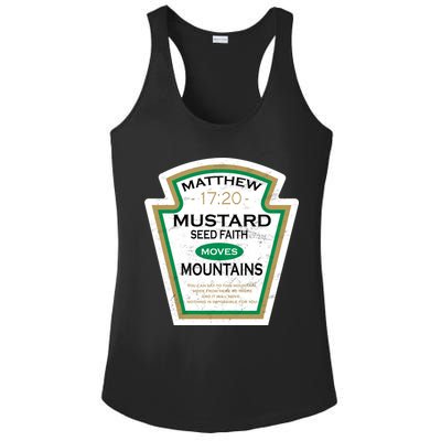 Matthew 17:20 Mustard Label Ladies PosiCharge Competitor Racerback Tank