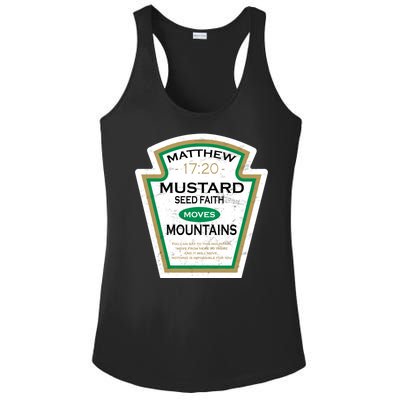 Matthew 17:20 Mustard Label Ladies PosiCharge Competitor Racerback Tank