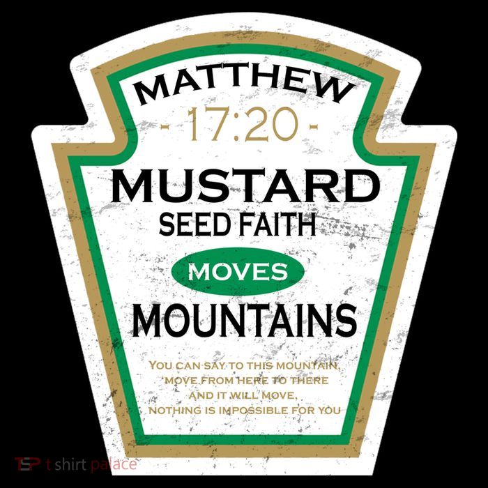 Matthew 17:20 Mustard Label Bag
