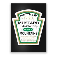 Matthew 17:20 Mustard Label Poster