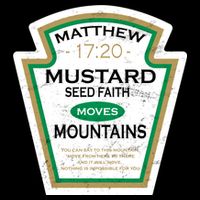 Matthew 17:20 Mustard Label Poster