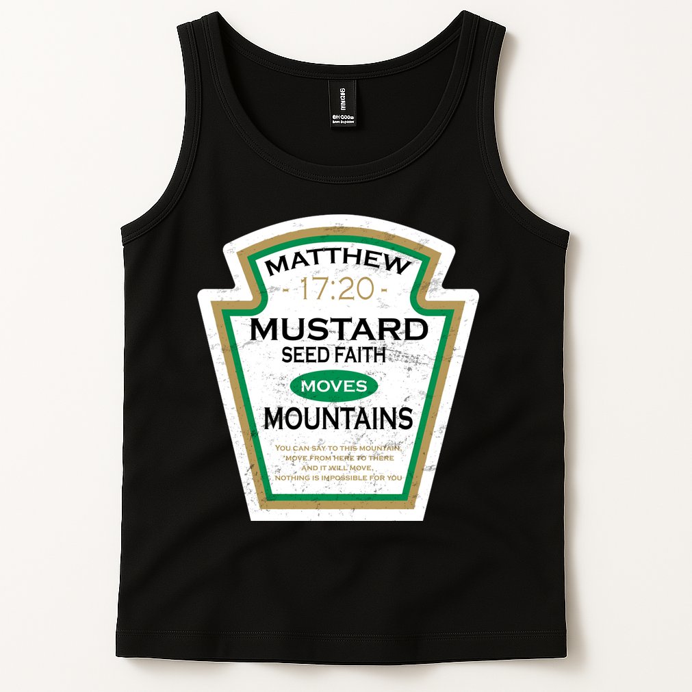 Matthew 17:20 Mustard Label Tank Top