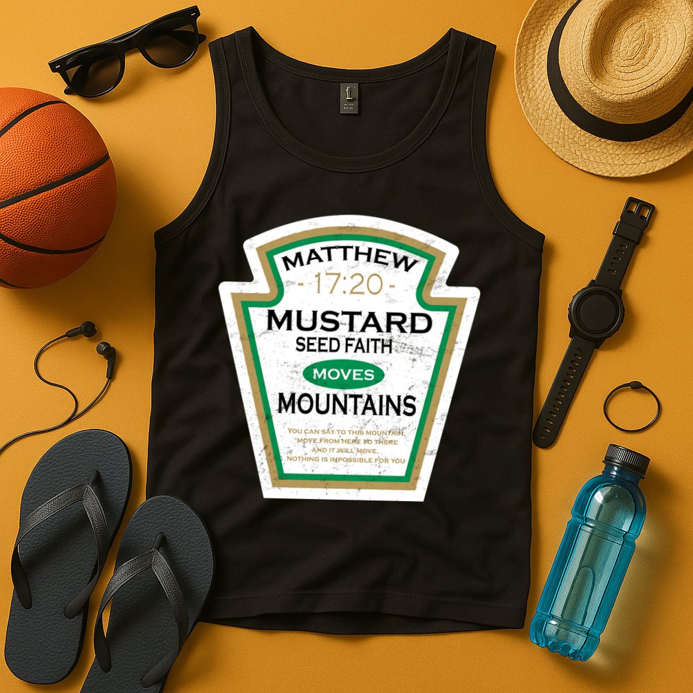Matthew 17:20 Mustard Label Tank Top
