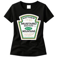 Matthew 17:20 Mustard Label Womens T-Shirt
