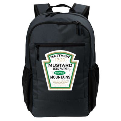 Matthew 17:20 Mustard Label Daily Commute Backpack