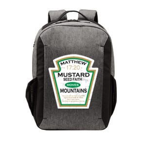 Matthew 17:20 Mustard Label Vector Backpack