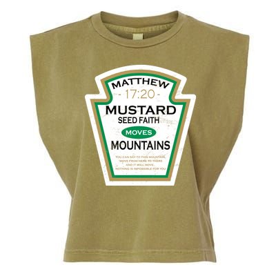 Matthew 17:20 Mustard Label Garment-Dyed Women's Muscle Tee