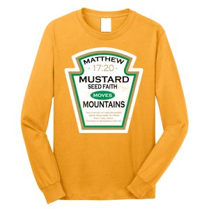 Matthew 17:20 Mustard Label Long Sleeve Shirt