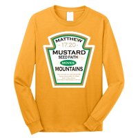 Matthew 17:20 Mustard Label Long Sleeve Shirt