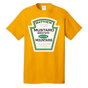 Matthew 17:20 Mustard Label Tall T-Shirt