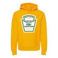 Matthew 17:20 Mustard Label Premium Hoodie