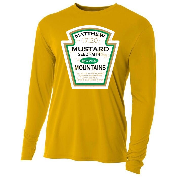 Matthew 17:20 Mustard Label Cooling Performance Long Sleeve Crew