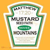 Matthew 17:20 Mustard Label Tie-Dye T-Shirt