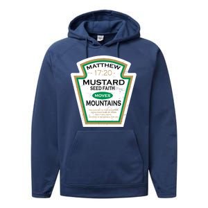 Matthew 17:20 Mustard Label Performance Fleece Hoodie