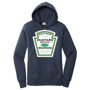 Matthew 17:20 Mustard Label Women's Pullover Hoodie