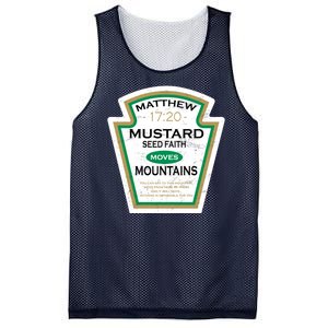 Matthew 17:20 Mustard Label Mesh Reversible Basketball Jersey Tank